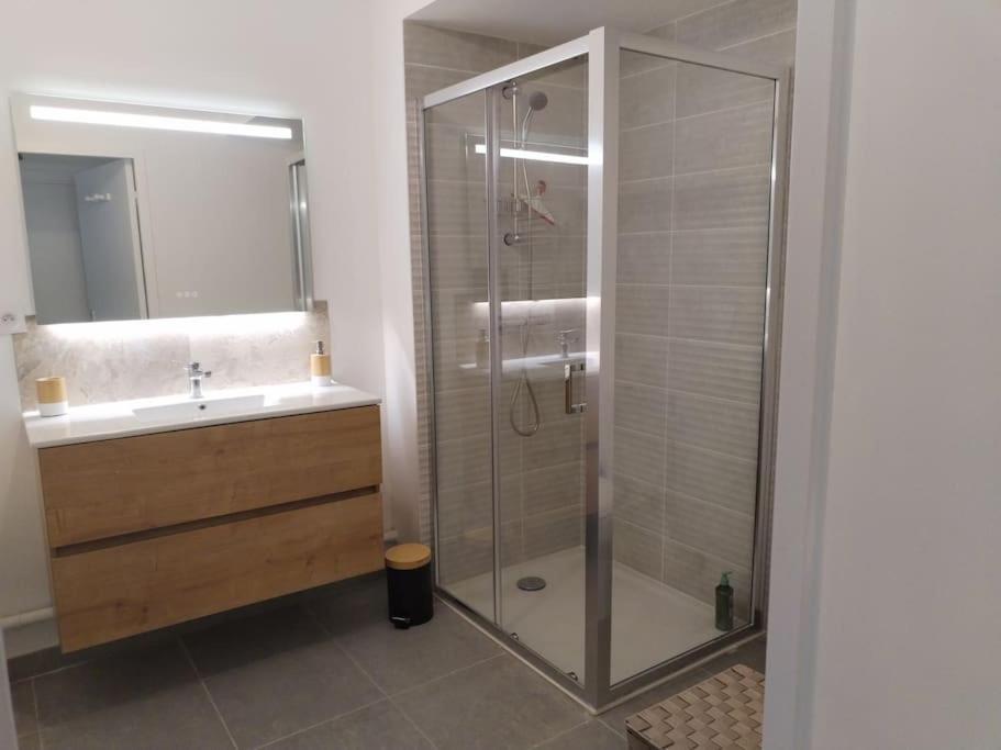 Appartement Neuf Classe, Balcon Et Petite Vue Mer Pleneuf-Val-Andre Exterior foto
